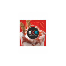Préservatifs x2 lubrifiés en latex goût sunday fraise 54mm 